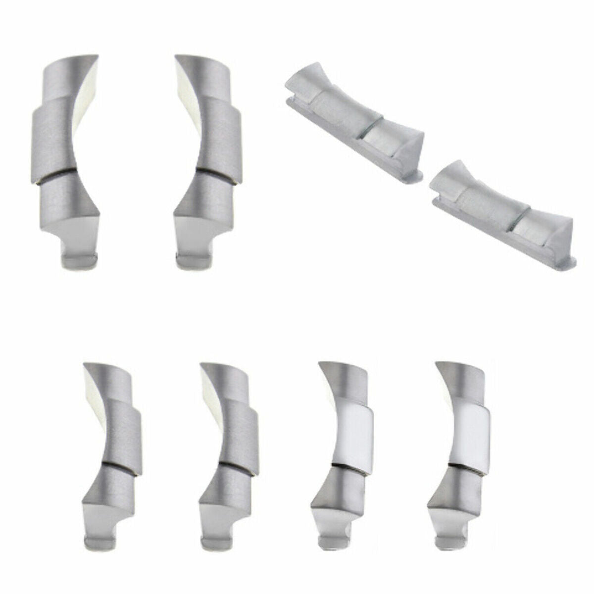 2 PC CUSTOM STRAP END LINK FOR ROLEX DATEJUST 1601 1603 16013 16220 16233 16234