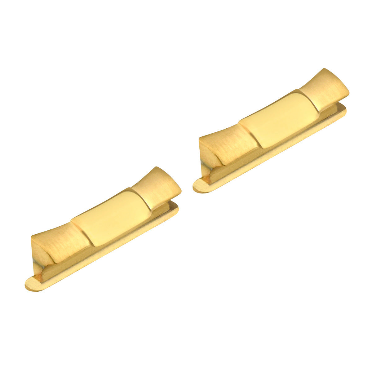 2 PC 20MM CUSTOM LEATHER STRAP END LINK FOR ROLEX PRESIDENT DAYDATE 18038, 18239