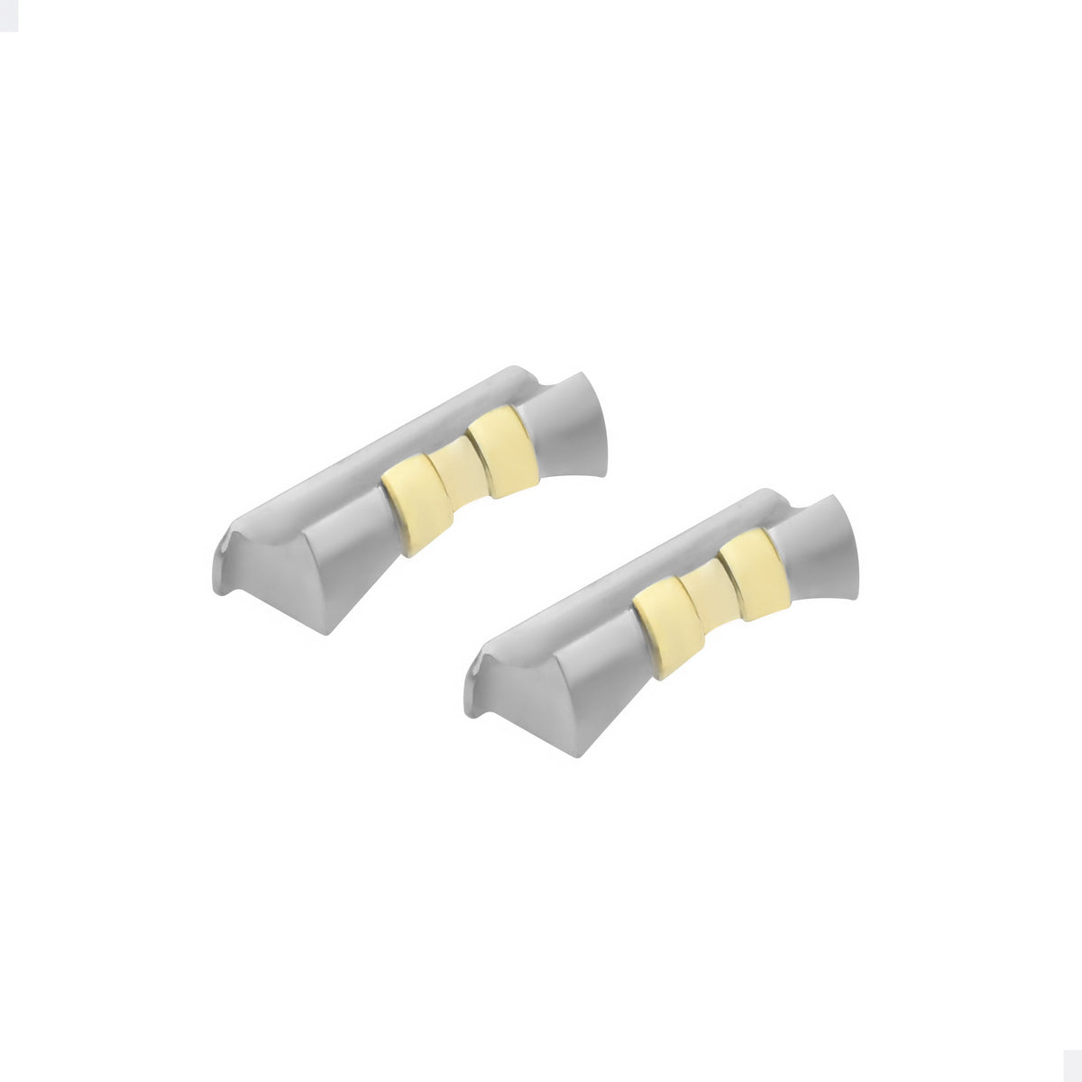 19MM 21MM WATCH JUBILEE END LINK STRAP FOR ROLEX DATE AIR KING DATEJUST II, Two Tone, front view