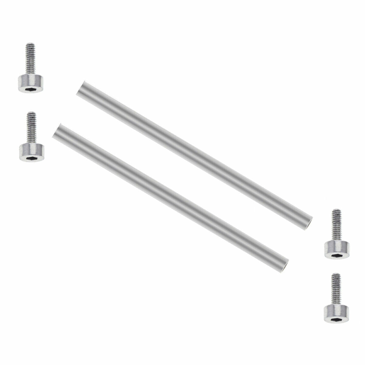 TUBE BAR & SCREW SET FOR BELL & ROSS BR-01 RUBBER WATCH STRAP BAND STEEL 30,31MM