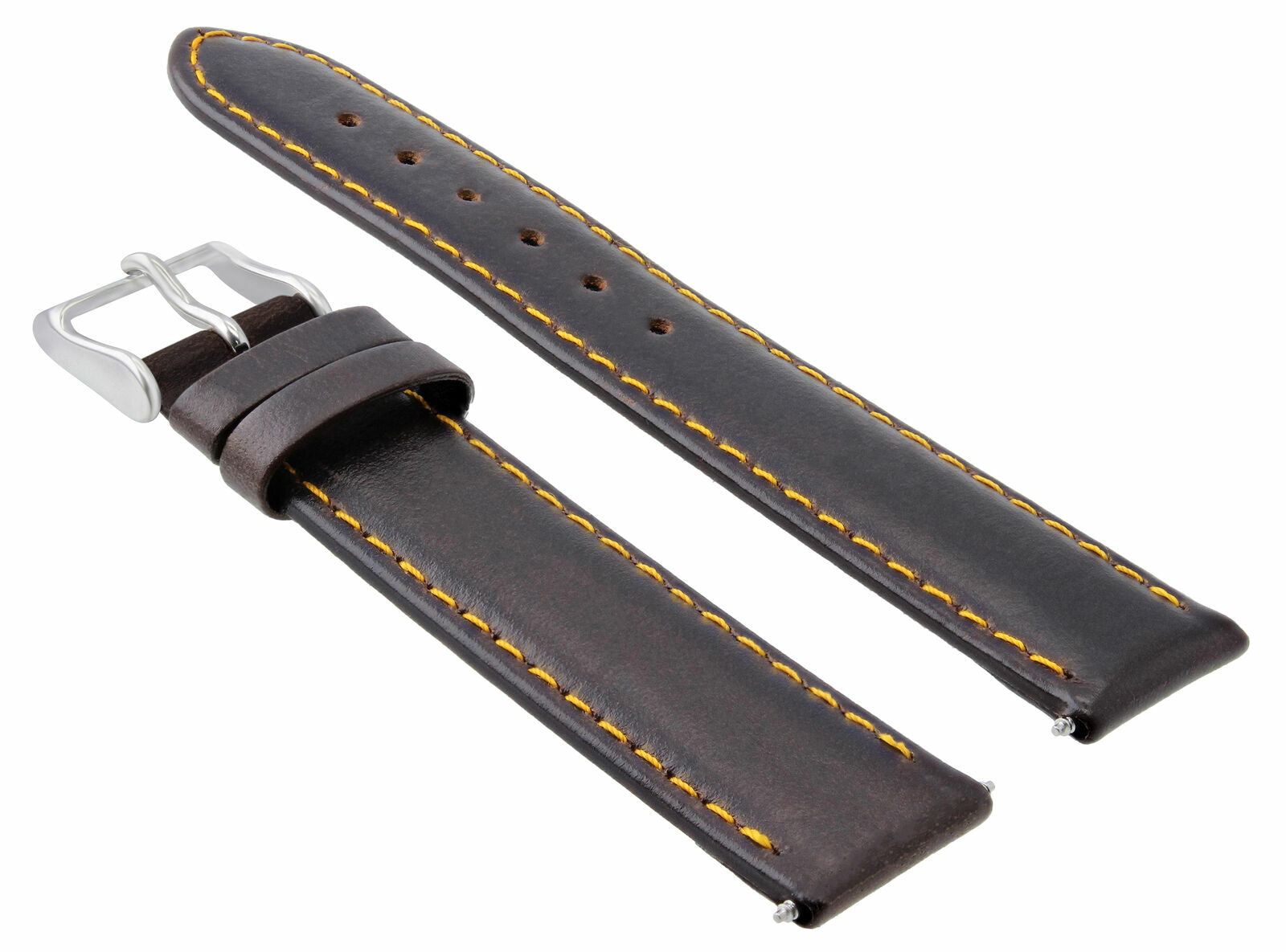 SMOOTH LEATHER WATCH BAND STRAP FOR TISSOT WATCH - 19MM