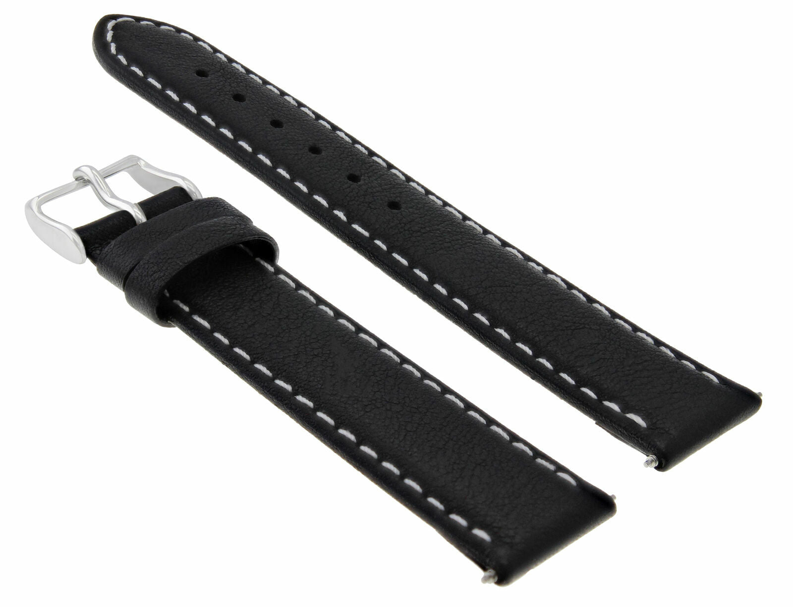 19MM & 20MM SMOOTH LEATHER WATCH BAND STRAP FOR ROLEX DATE OR DATEJUST WATCH