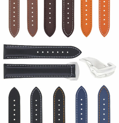 18MM-24MM GENUINE LEATHER WATCH BAND STRAP WITH CLASP FOR UNIVERSAL WATCH BAND