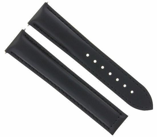 LEATHER WATCH BAND STRAP DEPLOYMENT BUCKLE FOR ANY BRAND WATCH - 19MM