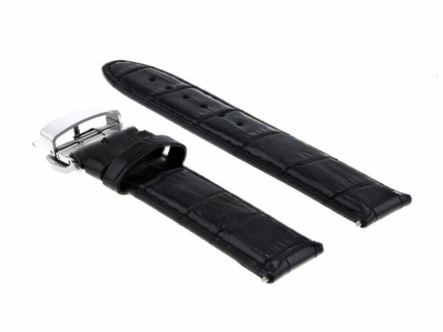 19MM & 20MM GENUINE LEATHER WATCH BAND STRAP FOR ROLEX WATCH DEPLOYMENT CLASP