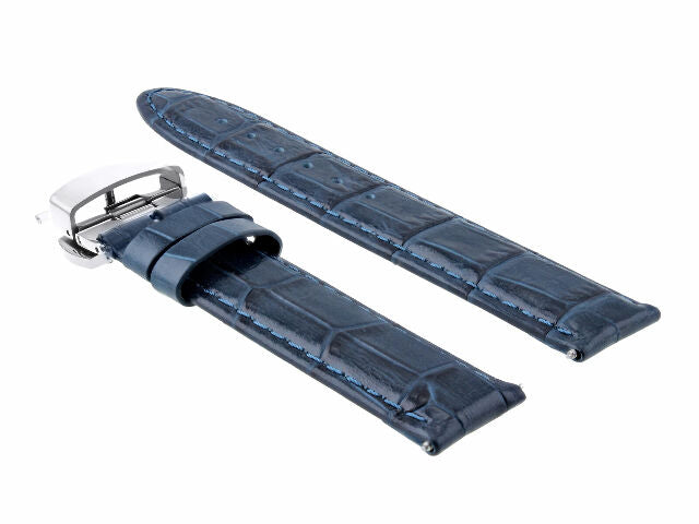 19MM & 20MM GENUINE LEATHER WATCH BAND STRAP FOR ROLEX WATCH DEPLOYMENT CLASP