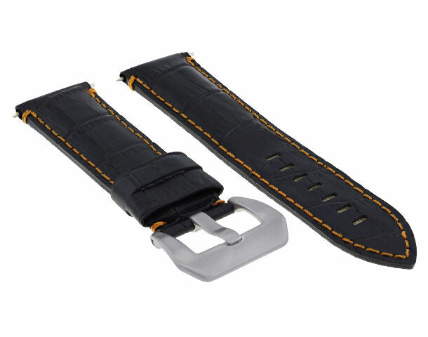 GENUINE ITALIAN LEATHER WATCH BAND STRAP FOR ANY BRAND WATCH - 24MM