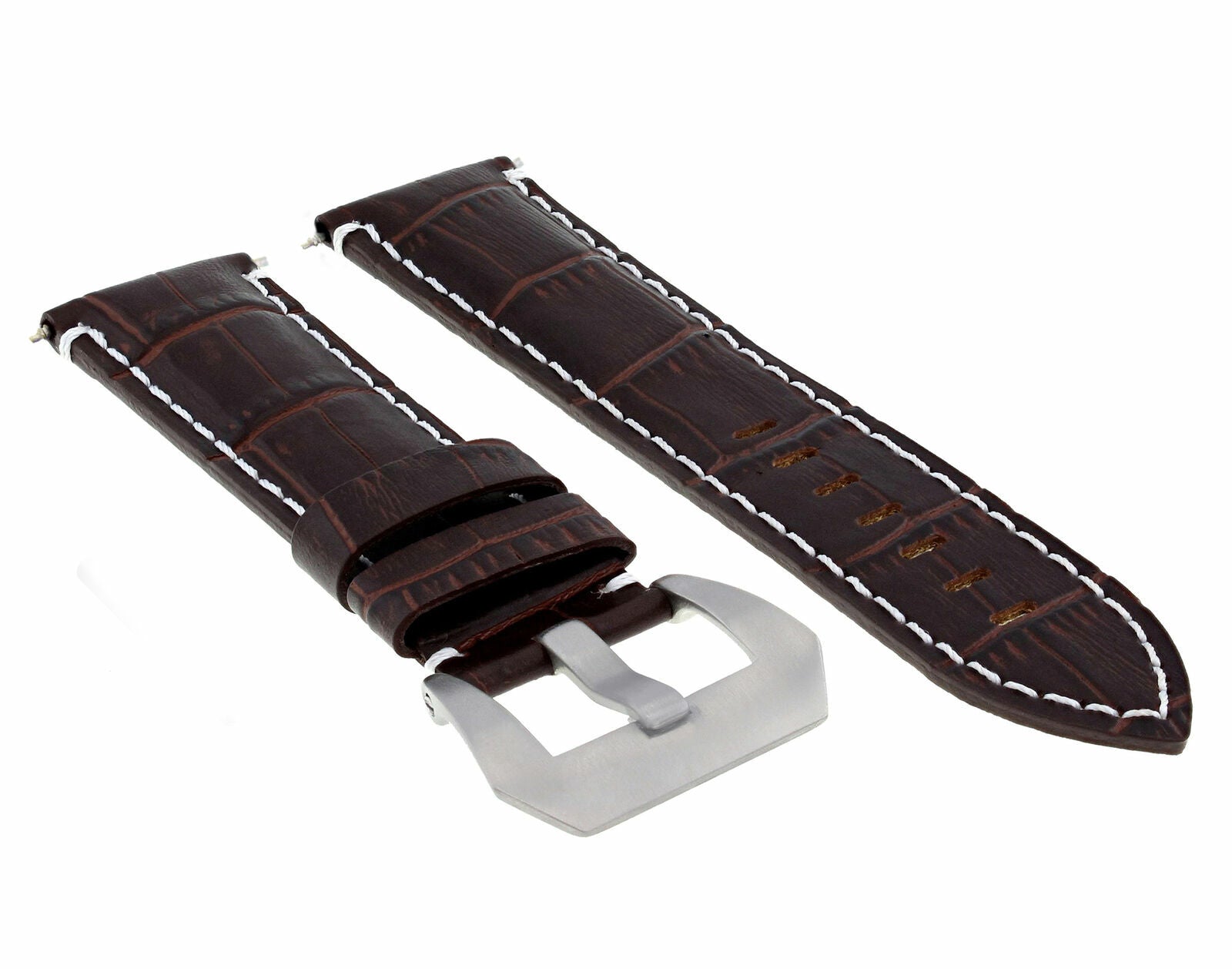 GENUINE ITALIAN LEATHER WATCH BAND STRAP FOR ANY BRAND WATCH - 24MM