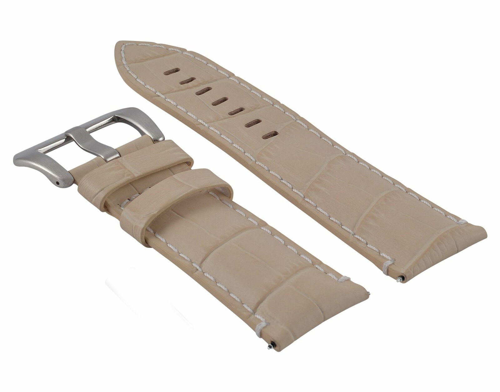 GENUINE ITALIAN LEATHER WATCH BAND STRAP FOR ANY BRAND WATCH - 24MM
