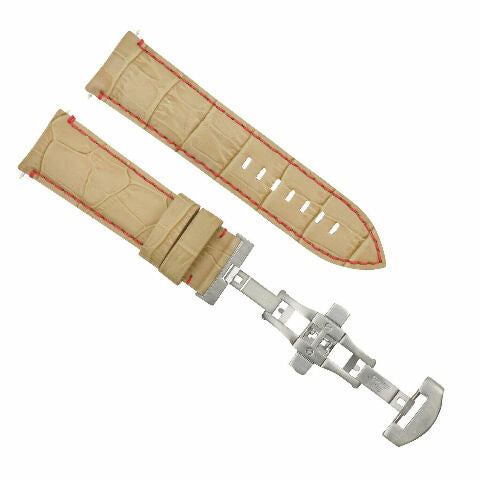 22MM-24MM GENUINE REPLACEMENT ITALIAN LEATHER STRAP FOR UNIVERSAL WATCH BAND