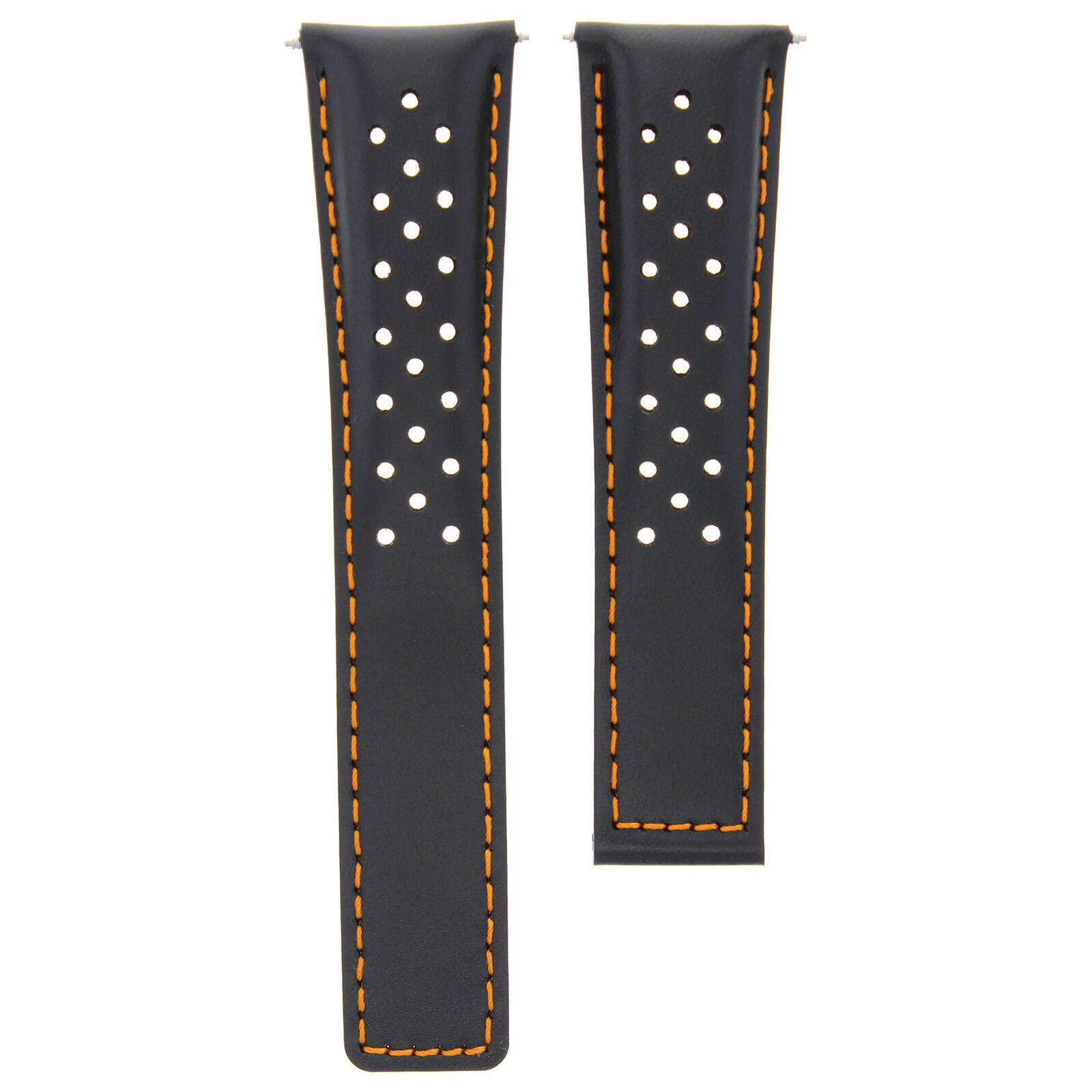LEATHER WATCH BAND STRAP FOR ORIS ARTIX SPORT CHRONOGRAPH PERFORAT + CLASP 19MM