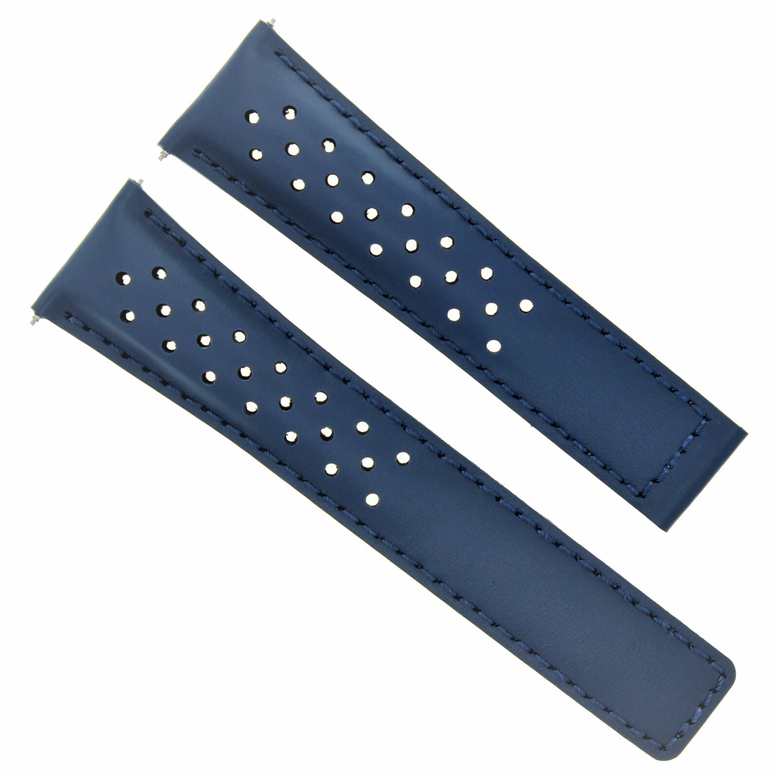 LEATHER WATCH BAND STRAP FOR ORIS ARTIX SPORT CHRONOGRAPH PERFORAT + CLASP 19MM
