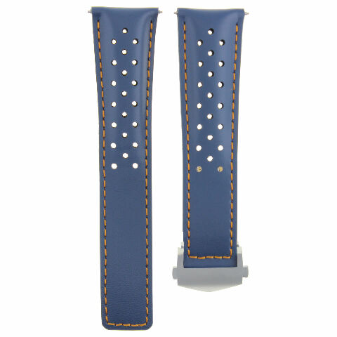19-20-22MM LEATHER WATCH BAND STRAP FOR ORIS ARTIX SPORT CHRONOGRAPH PERFORAT + CLASP