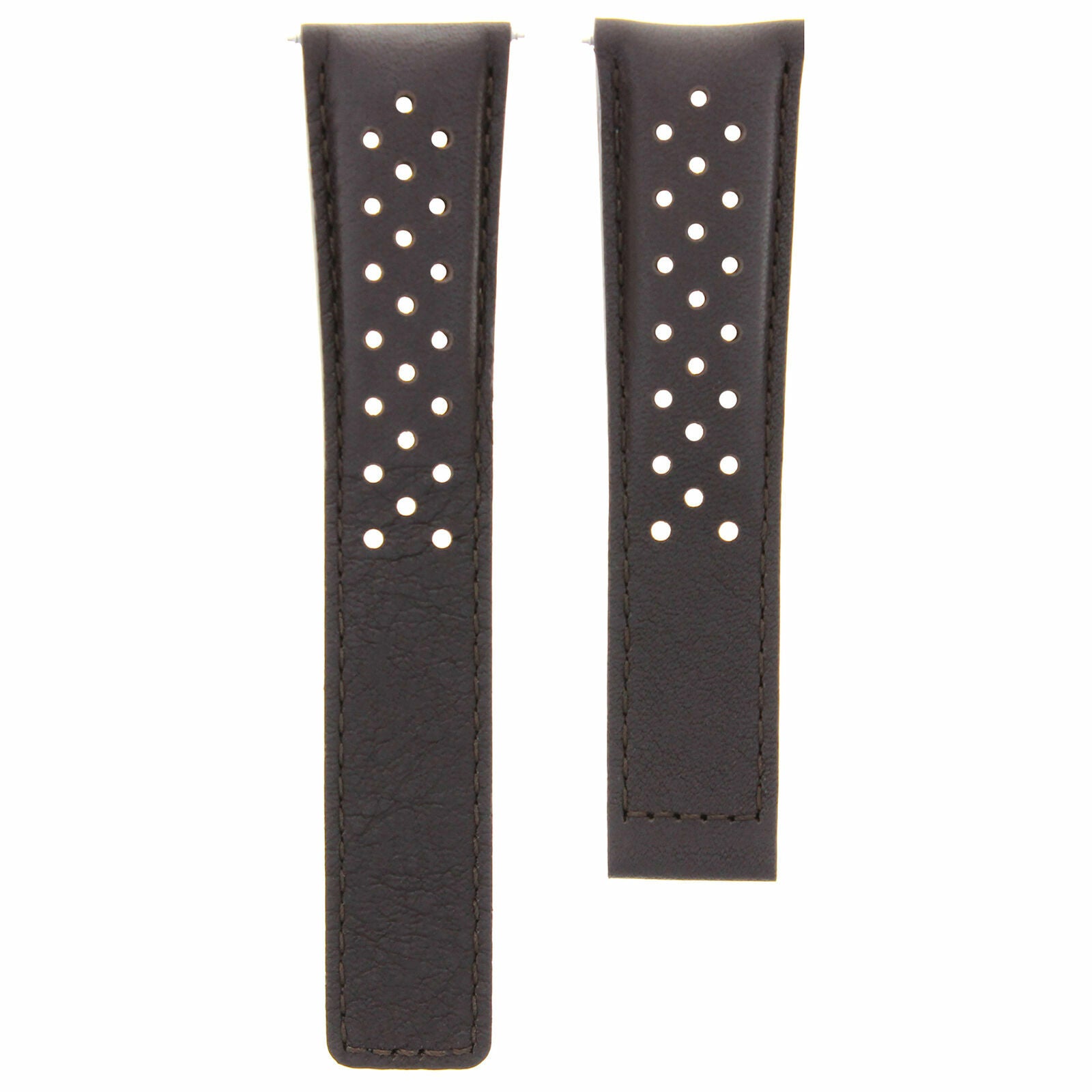 LEATHER WATCH BAND STRAP FOR ORIS ARTIX SPORT CHRONOGRAPH PERFORAT + CLASP 19MM