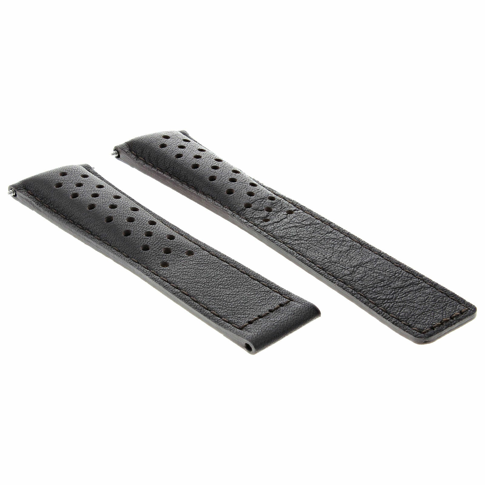LEATHER WATCH BAND STRAP FOR ORIS ARTIX SPORT CHRONOGRAPH PERFORAT + CLASP 19MM