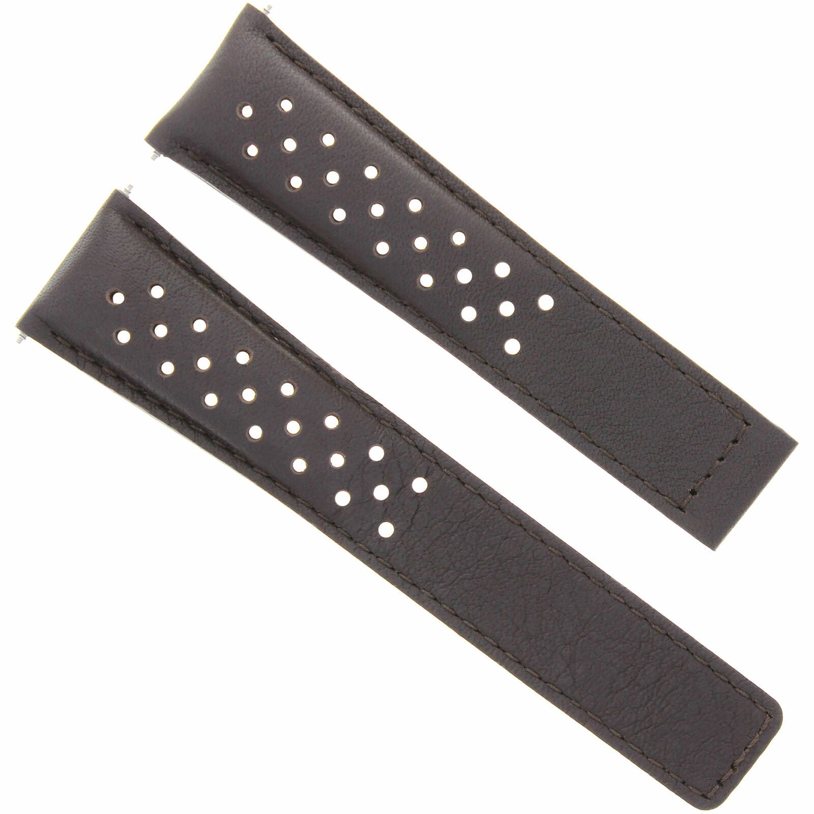 LEATHER WATCH BAND STRAP FOR ORIS ARTIX SPORT CHRONOGRAPH PERFORAT + CLASP 19MM