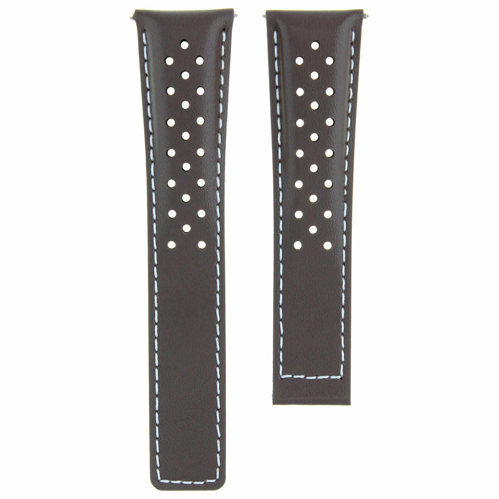 LEATHER WATCH BAND STRAP FOR ORIS ARTIX SPORT CHRONOGRAPH PERFORAT + CLASP 19MM