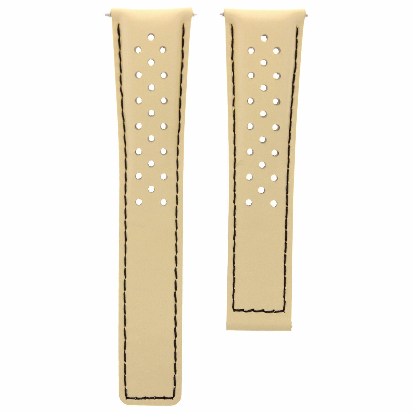 LEATHER WATCH BAND STRAP FOR ORIS ARTIX SPORT CHRONOGRAPH PERFORAT + CLASP 19MM