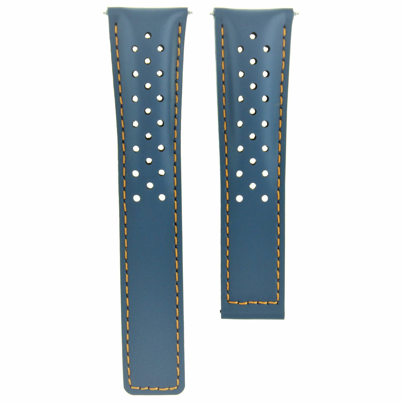 19-20-22MM LEATHER WATCH BAND STRAP FOR ORIS ARTIX SPORT PERFORATED + D/CLASP