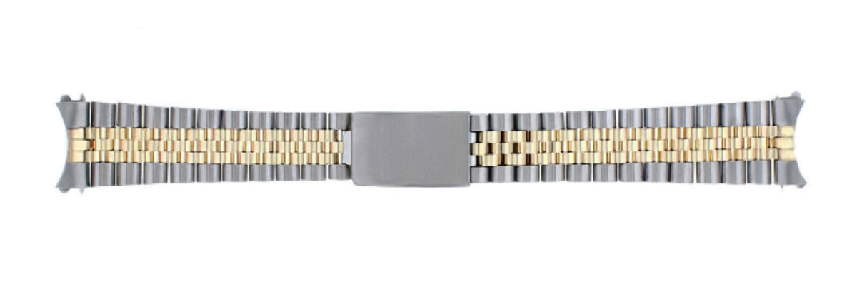 19MM JUBILEE WATCHBAND FOR ROLEX 14000 14010M 114200, 114234. REAL GOLD 14K/SS