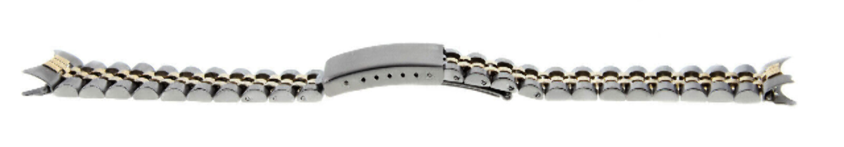 JUBILEE WATCHBAND FOR 34MM ROLEX DATE AIRKING 14000 14010 REAL GOLD 14K/SS 19MM