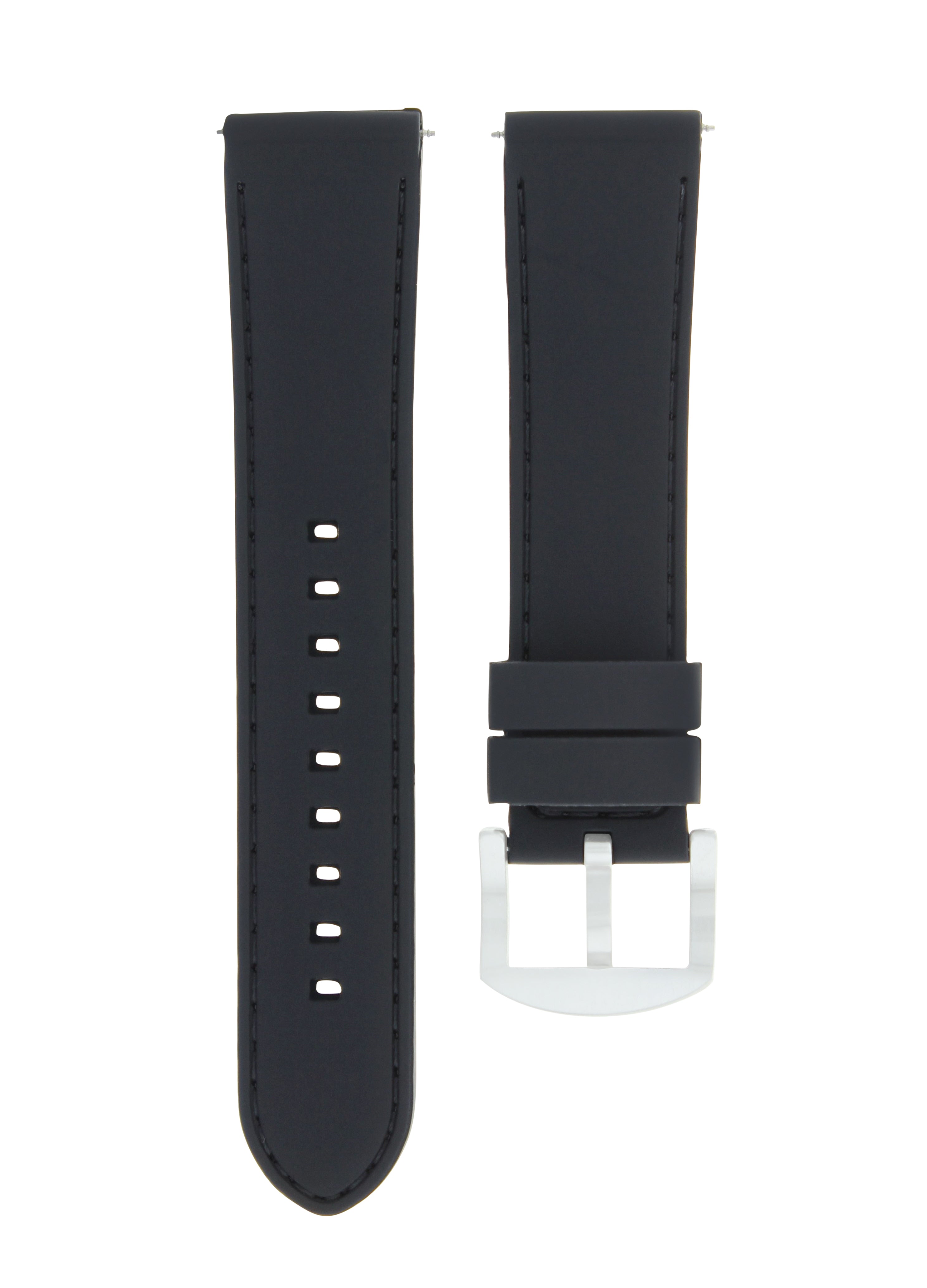 20MM RUBBER WATCH BAND STRAP FOR ROLEX DATEJUST SUBMARINER GMT EXPLORER BLACK