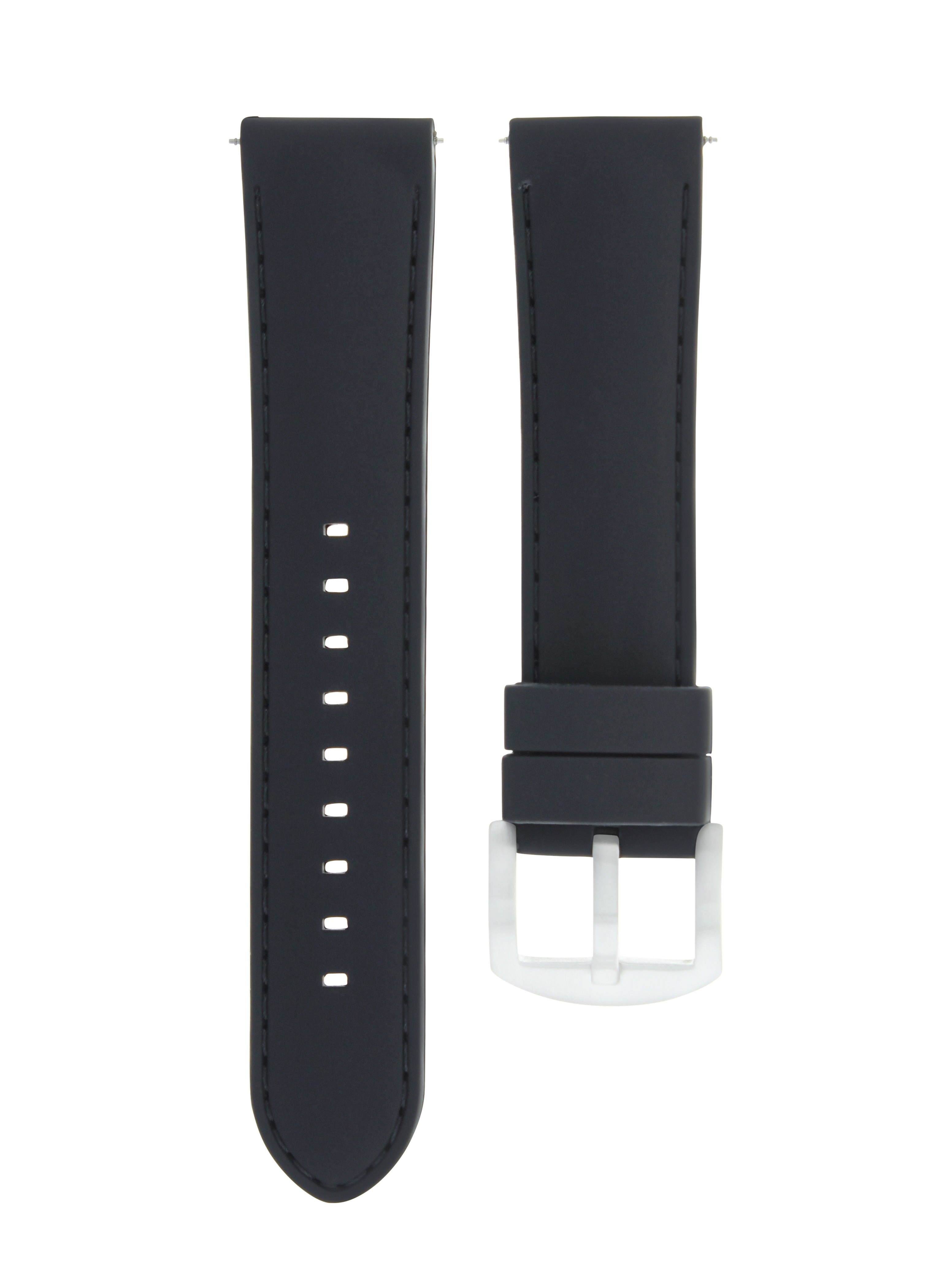 20MM RUBBER WATCH BAND STRAP FOR ROLEX DATEJUST SUBMARINER GMT EXPLORER BLACK