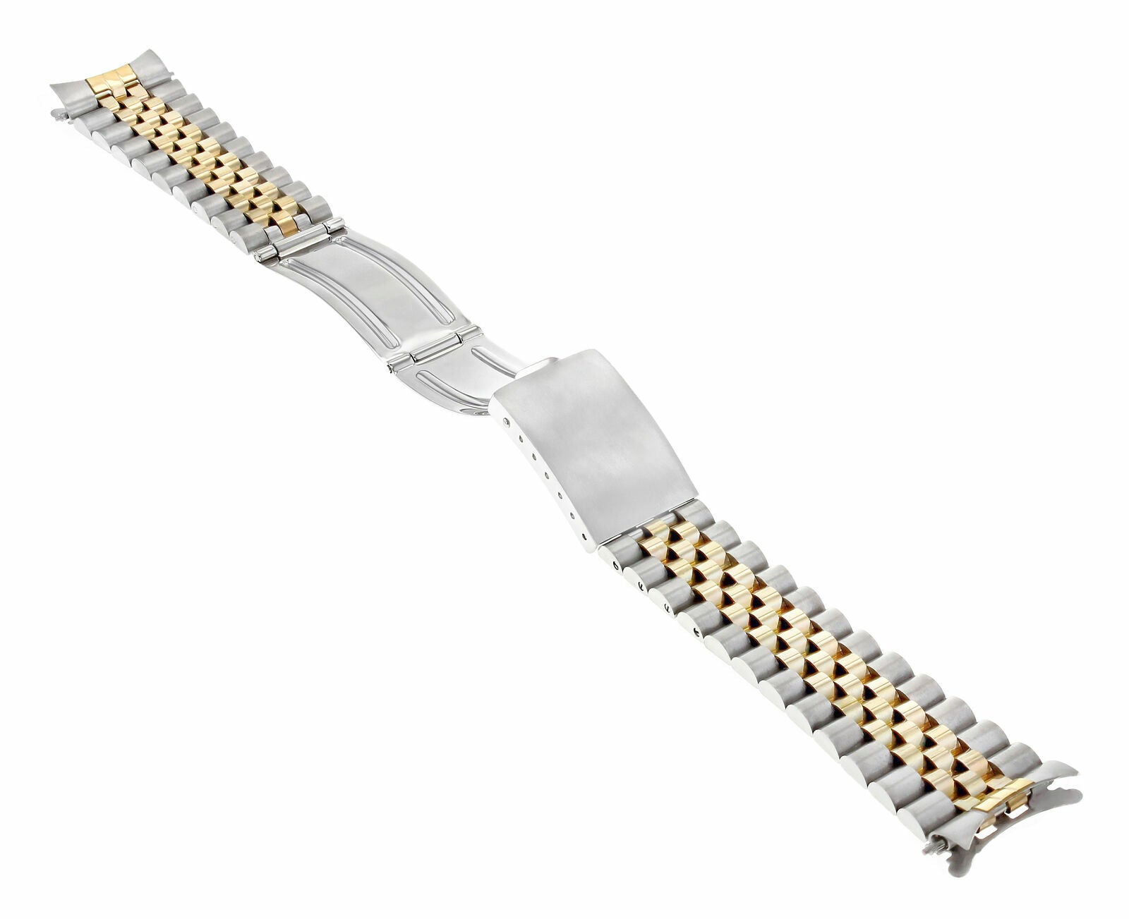 20MM 14K GOLD TWO TONE JUBILEE WATCH BAND FOR ROLEX DATEJUST 16234 16613 16613LB