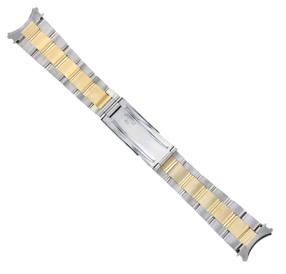 18K/SS OYSTER WATCH BAND FOR 34MM ROLEX DATE 19MM 15203 15210 15223 15238 15505