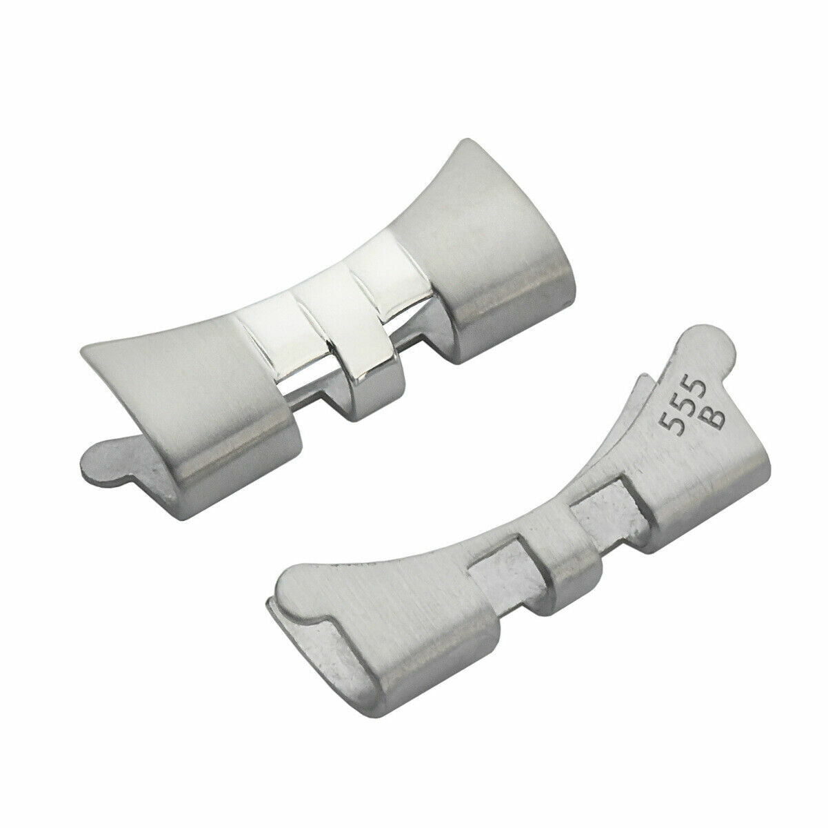 2 PCS 555B END PIECE FOR JUBILEE BAND ROLEX DATEJUST 20MM FAT SPRING BAR 16200