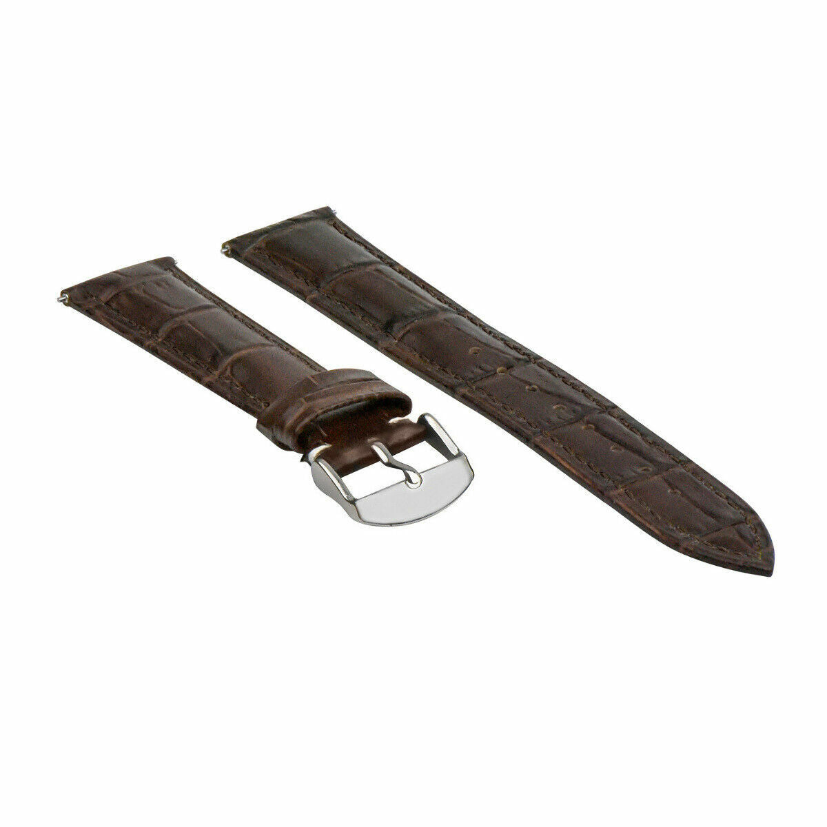 LEATHER WATCH BAND STRAP-QUICK RELEASE FOR SEIKO 5 KINETIC - 24MM