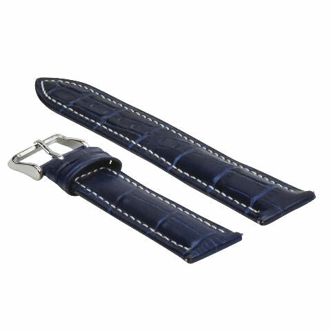LEATHER WATCH BAND STRAP-QUICK RELEASE FOR SEIKO 5 KINETIC - 19MM