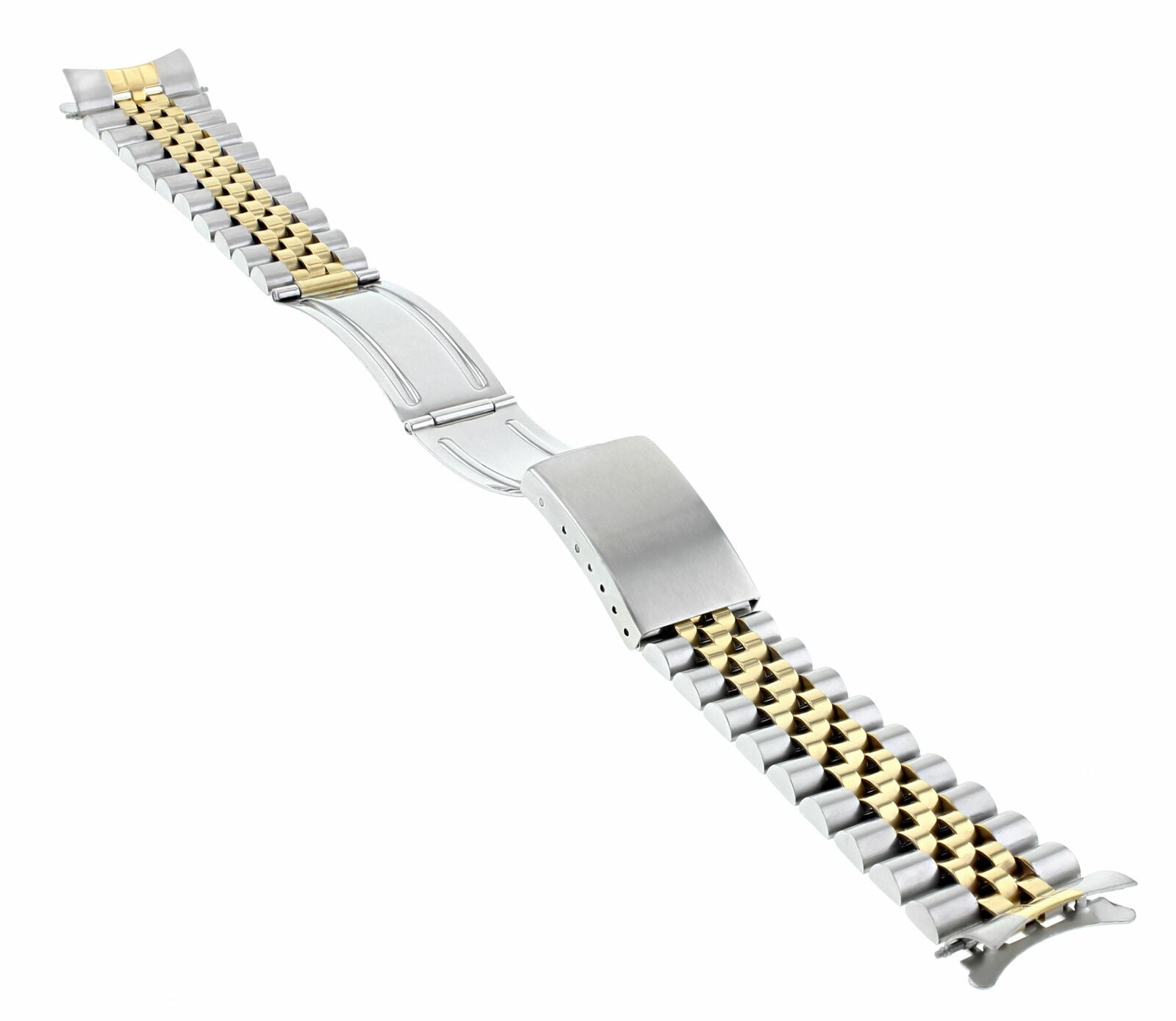 19MM JUBILEE WATCH BAND FOR ROLEX OYSTER PERPETUAL 15203 15210 15223 15238 T/TONE