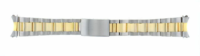 19MM OYSTER WATCH BAND FOR 34MM ROLEX DATE PERPETUAL 15000 15010 15505 TWO TONE