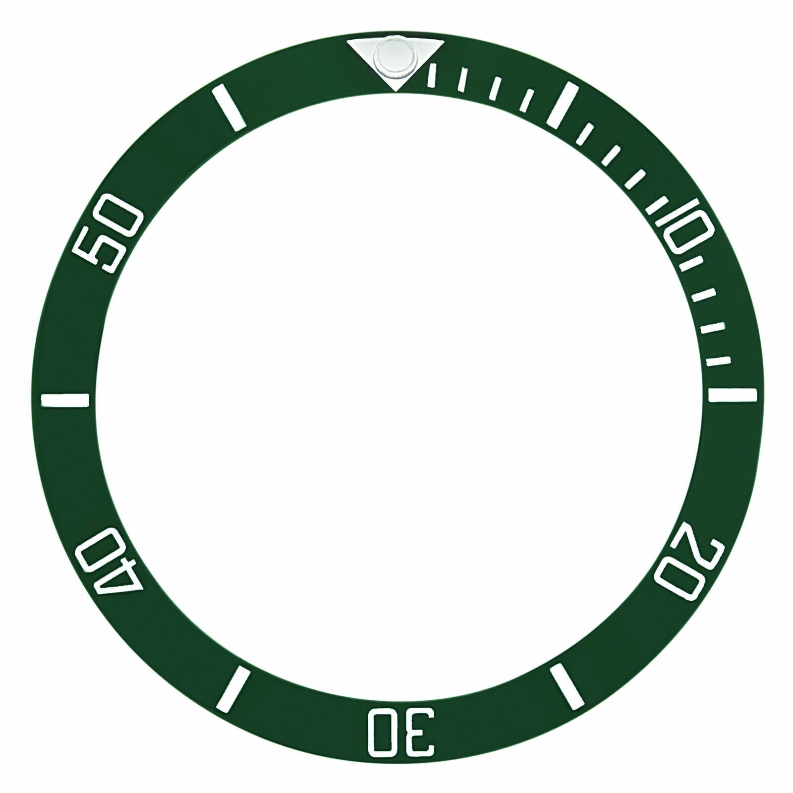 BEZEL INSERT CERAMIC FOR GINAULT OCEAN ROVER I 181070 181270 ENGRAVED # GREEN