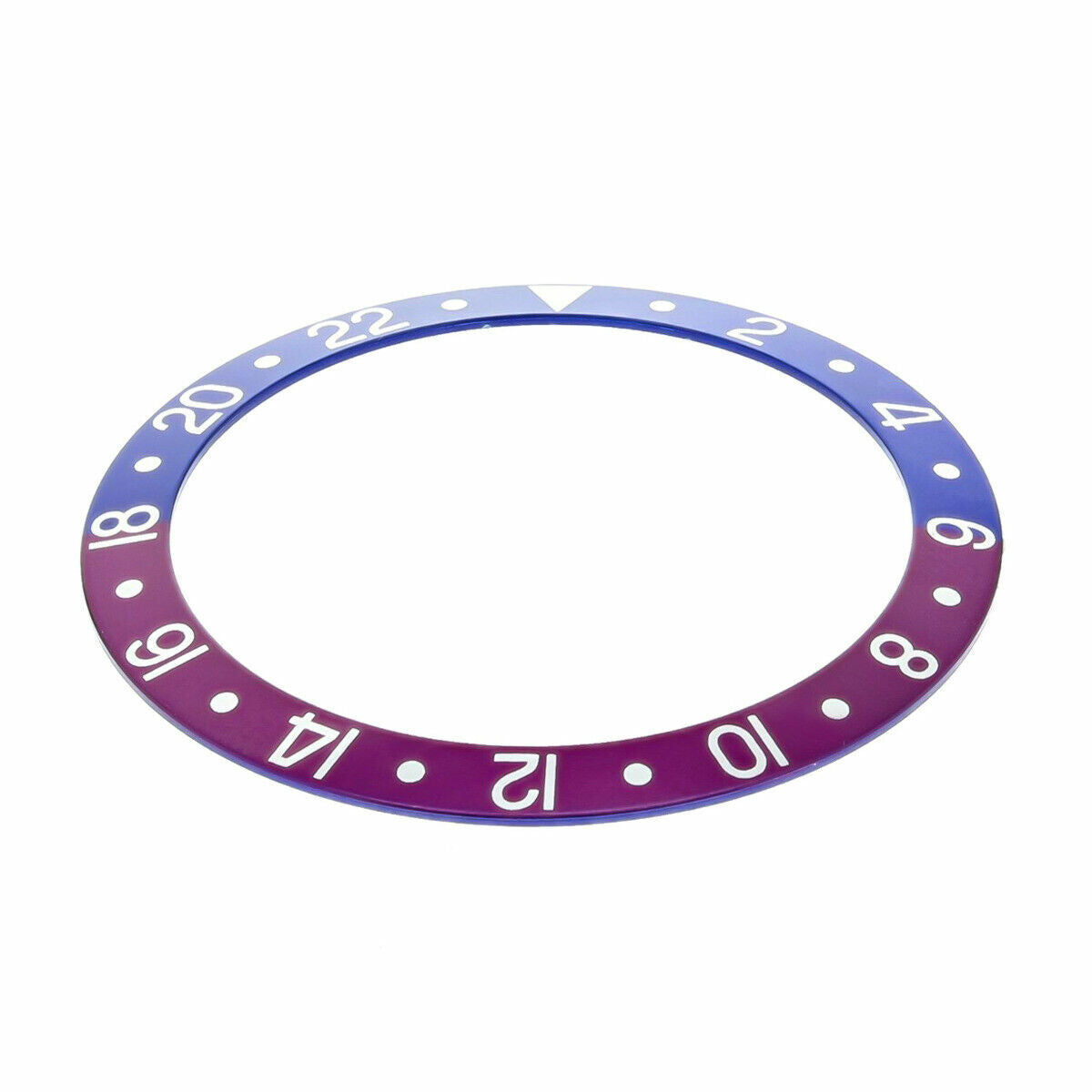 BEZEL INSERT FOR VINTAGE ROLEX GMT 1670 16753 16758 FUCHSIA BLUE RED/PINKISH