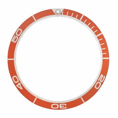 ALLUMINUM BEZEL INSERT FOR 44MM CASIO MDV-106-1AV DIVER 200M WATCH QUARTZ ORANGE
