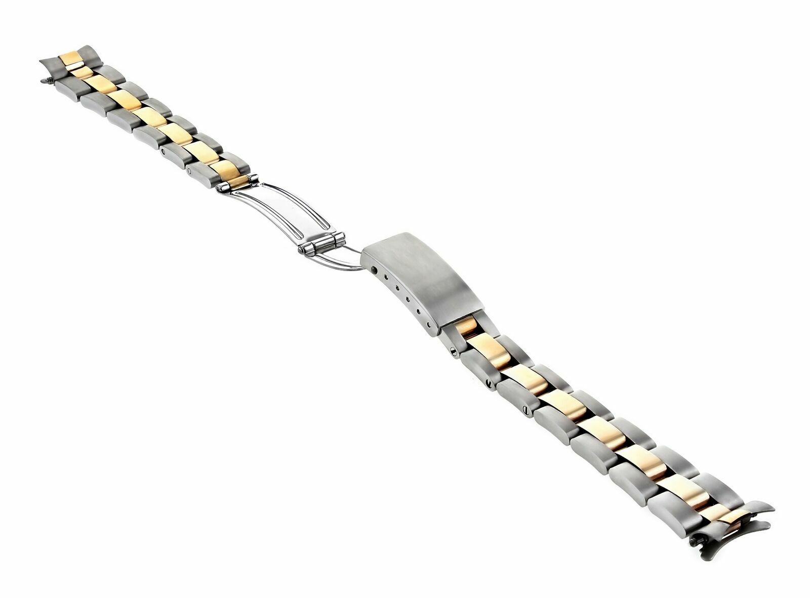 13MM 14K GOLD TWO TONE OYSTER WATCH BAND FOR ROLEX DATEJUST 69190 69240 79160