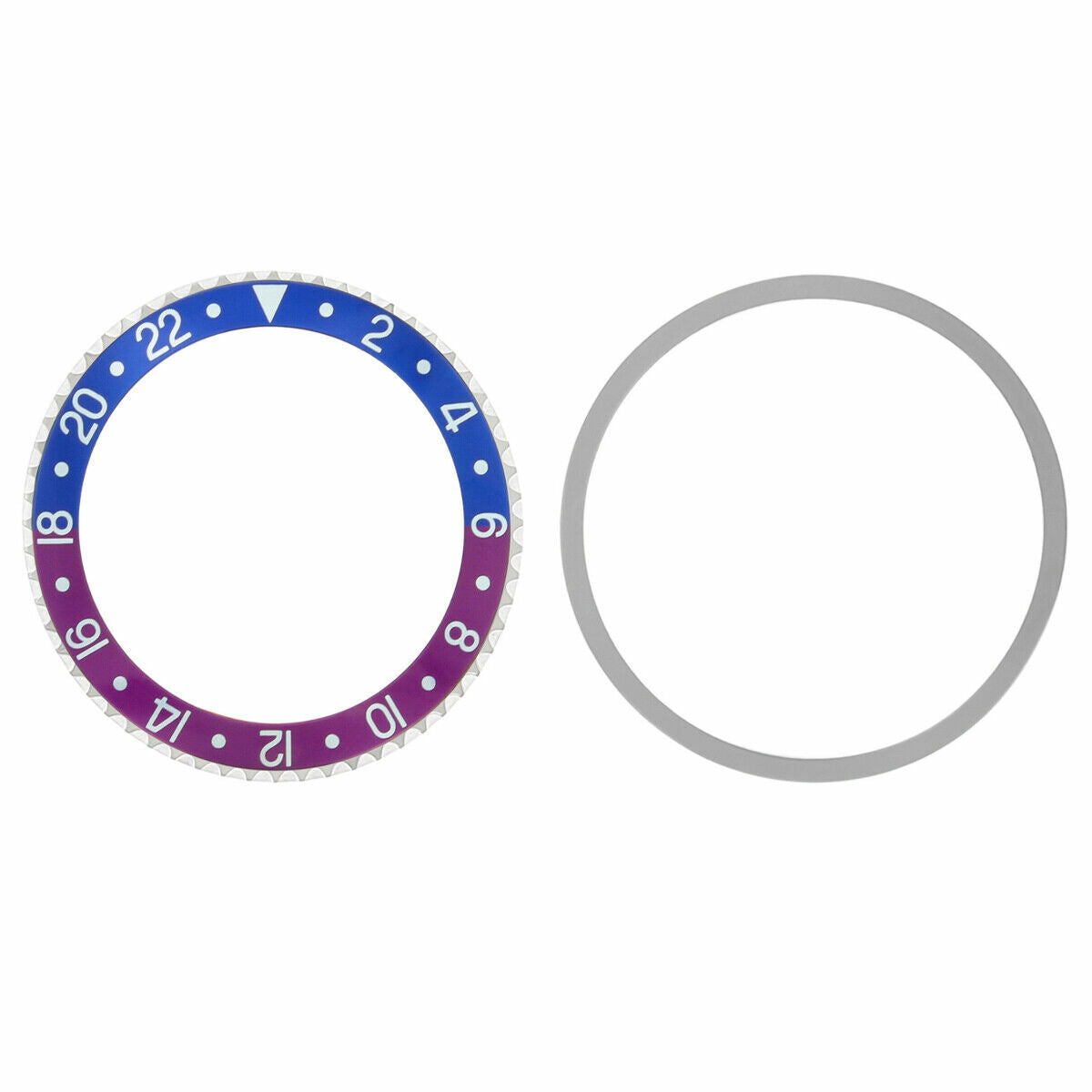 BEZEL+ INSERT + TENSION FOR ROLEX GMT 1670,1675,16750 FUCHSIA BLUE RED/PINKISH