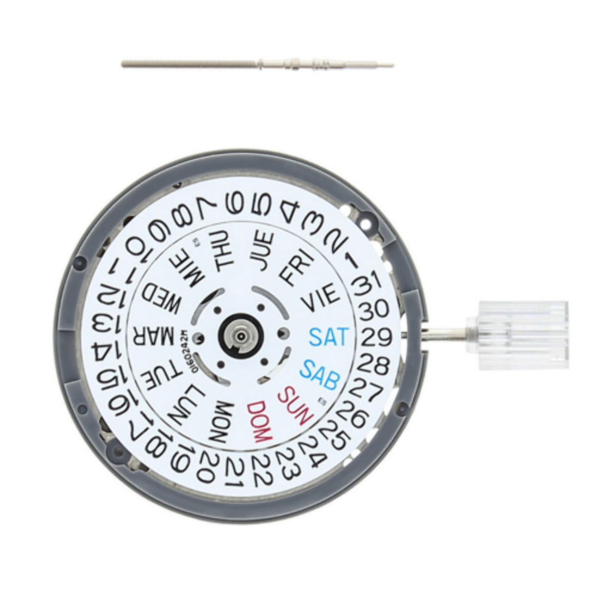 GENUINE SEIKO (SII) NH36 NH36A AUTOMATIC WATCH MOVEMENT DAY DATE 3/ WHITE DATE DISC NEW