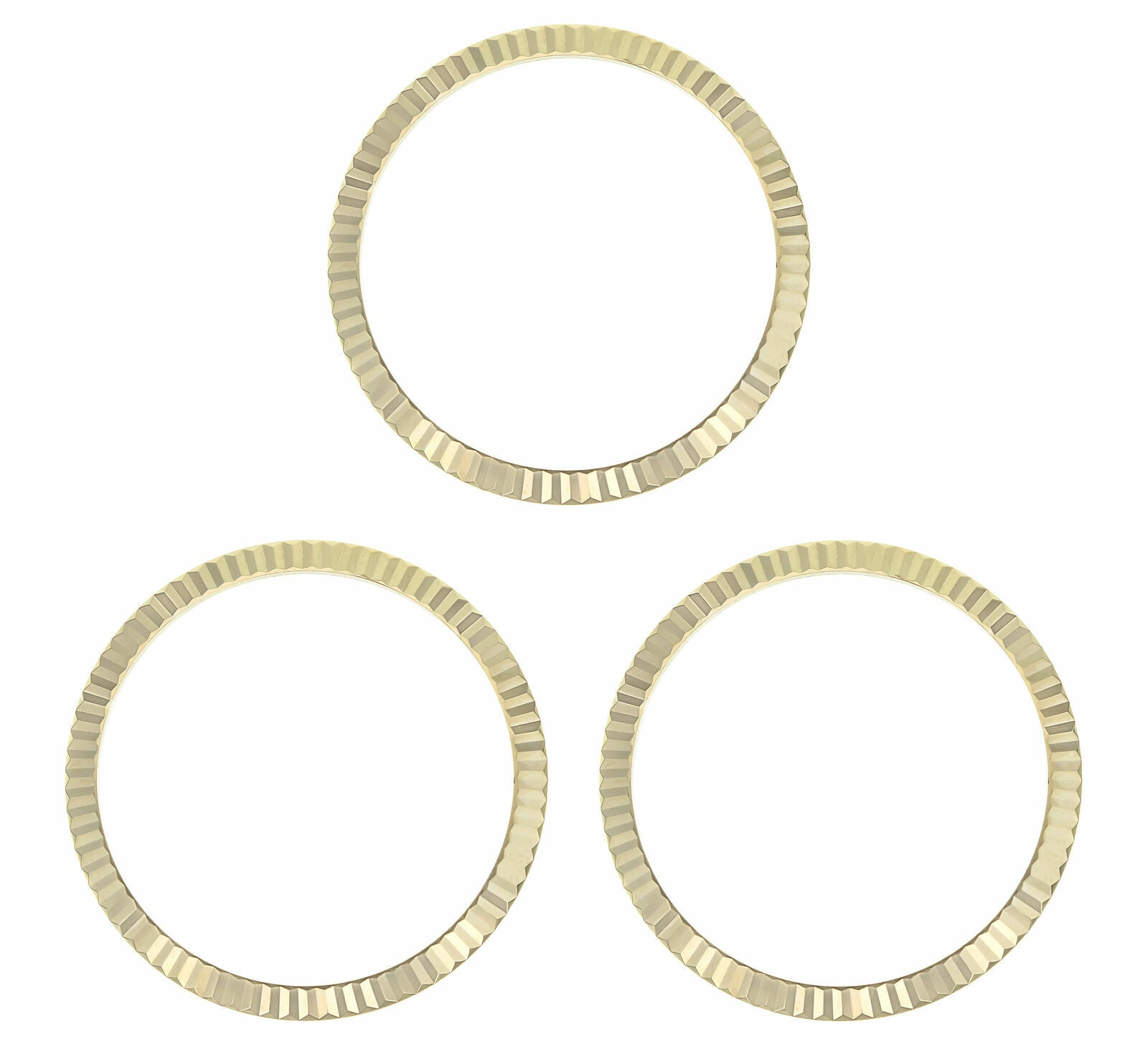 3 FLUTED  BEZEL FOR ROLEX PRESIDENT DAY 1802 1805 18038 18039 18238 18239 GOLD