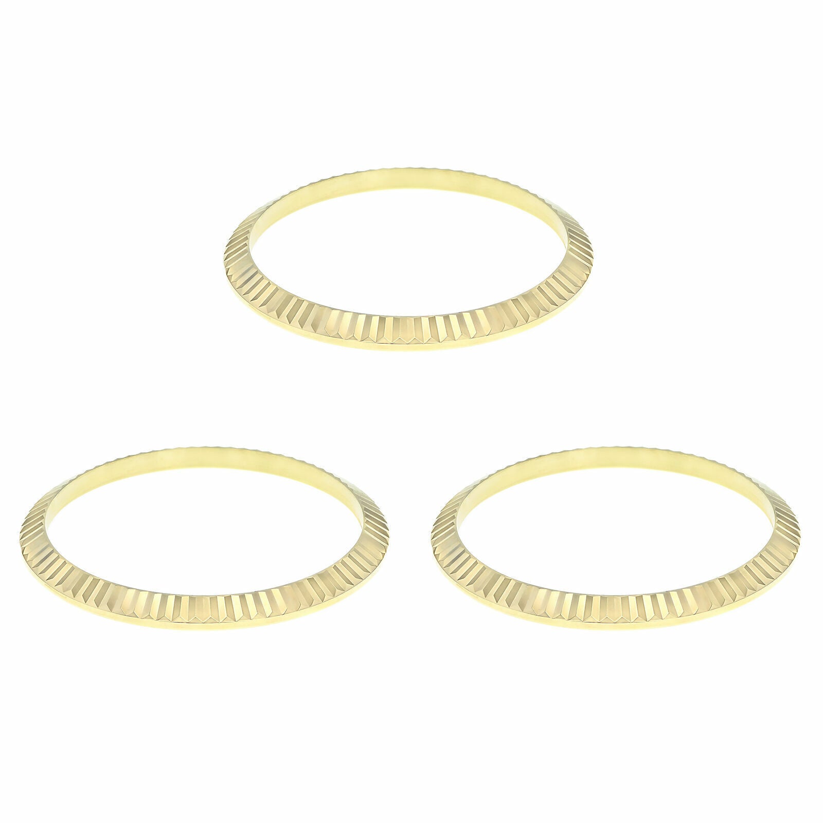 3 FLUTED BEZEL FOR ROLEX PRESIDENT DAY 1802 1805 18038 18039 18238 18239 GOLD