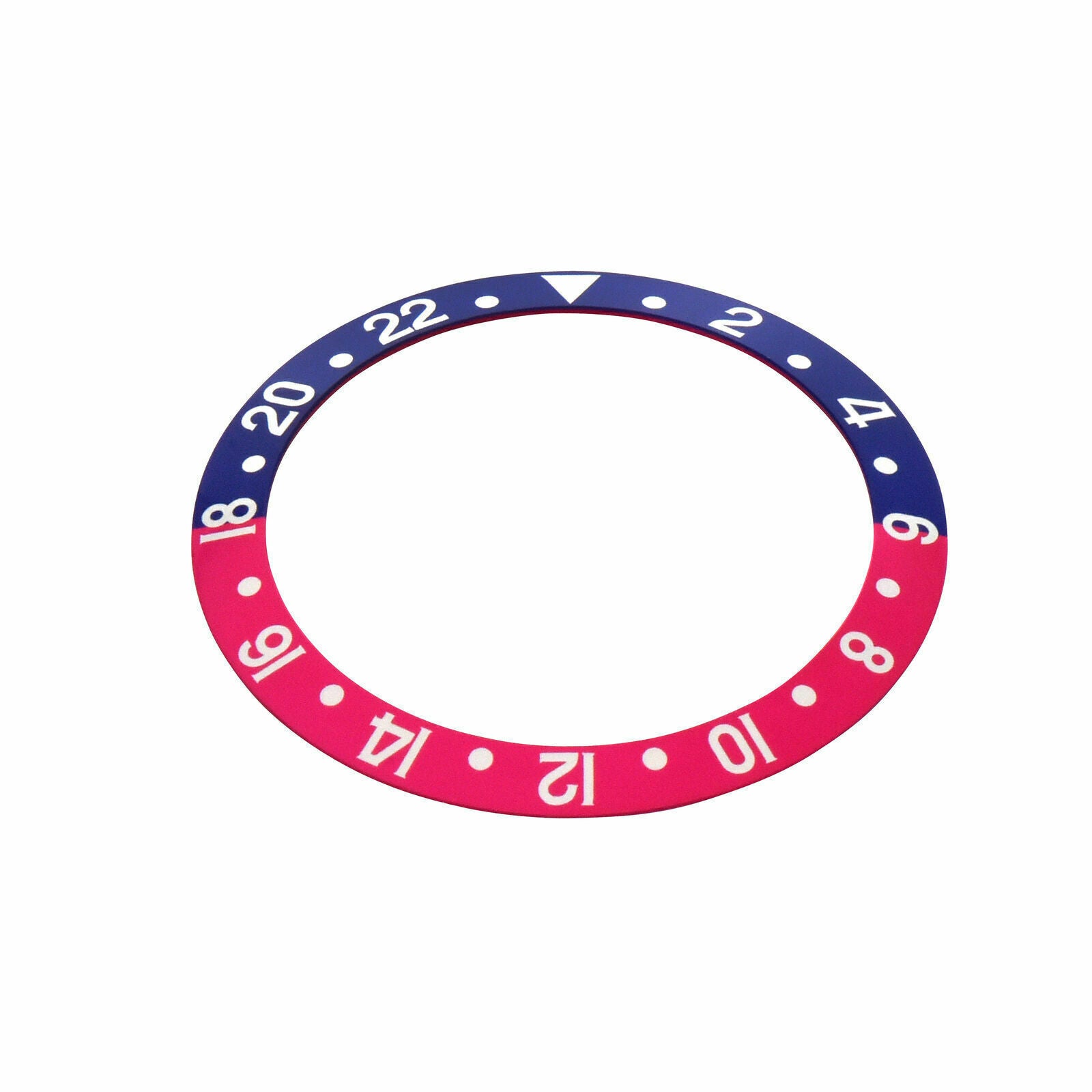 BEZEL INSERT FOR ROLEX GMT SERIF FAT LADY 1670 1675 16750 16753 16758 PINK/BLUE