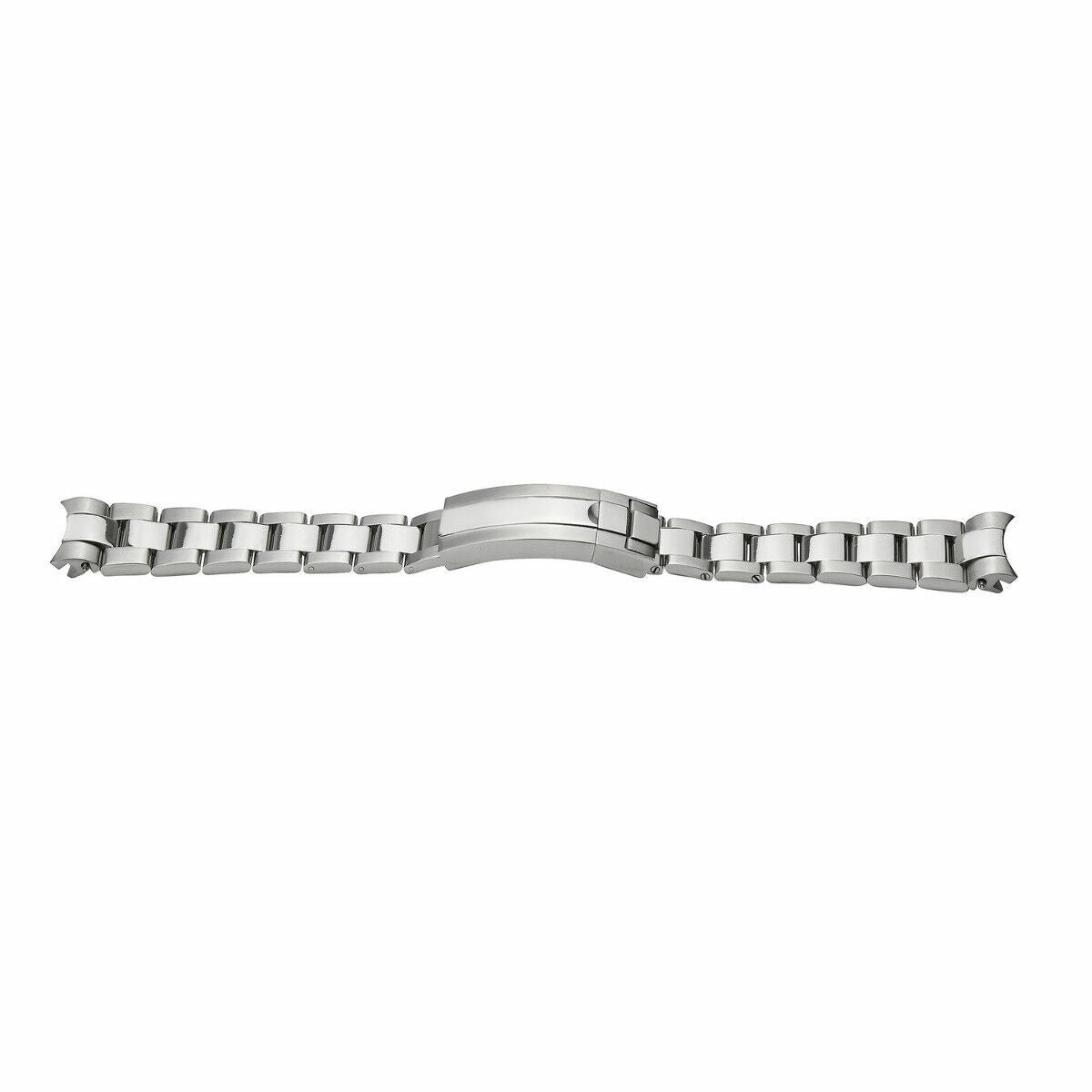 20MM OYSTER WATCH BAND FOR MEN INVICTA 89260B WATCH GLIDE LOCK CENTER SHINY