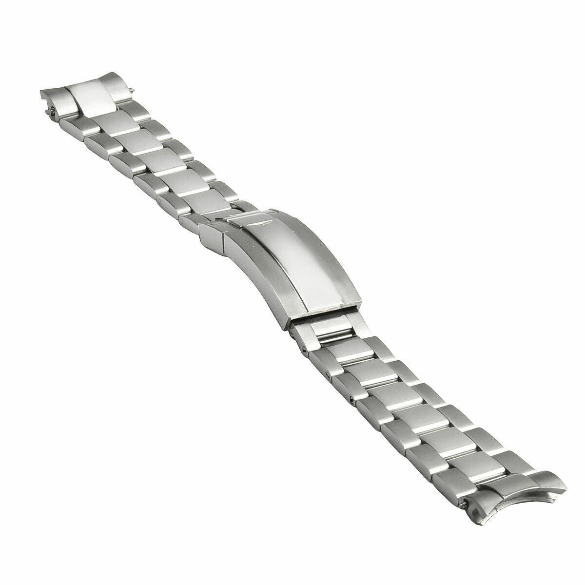20MM OYSTER WATCH BAND FOR MEN INVICTA 89260B WATCH GLIDE LOCK CENTER SHINY