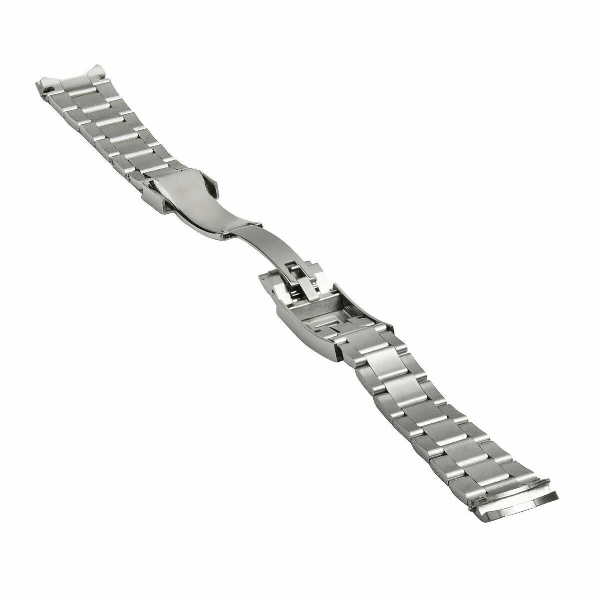 20MM OYSTER WATCH BAND FOR MEN INVICTA 89260B WATCH GLIDE LOCK CENTER SHINY