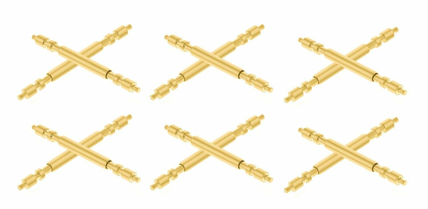 12 GOLD SPRING BAR FOR 36MM ROLEX PRESIDENT DAYDATE 118205 118238 118388 GOLD