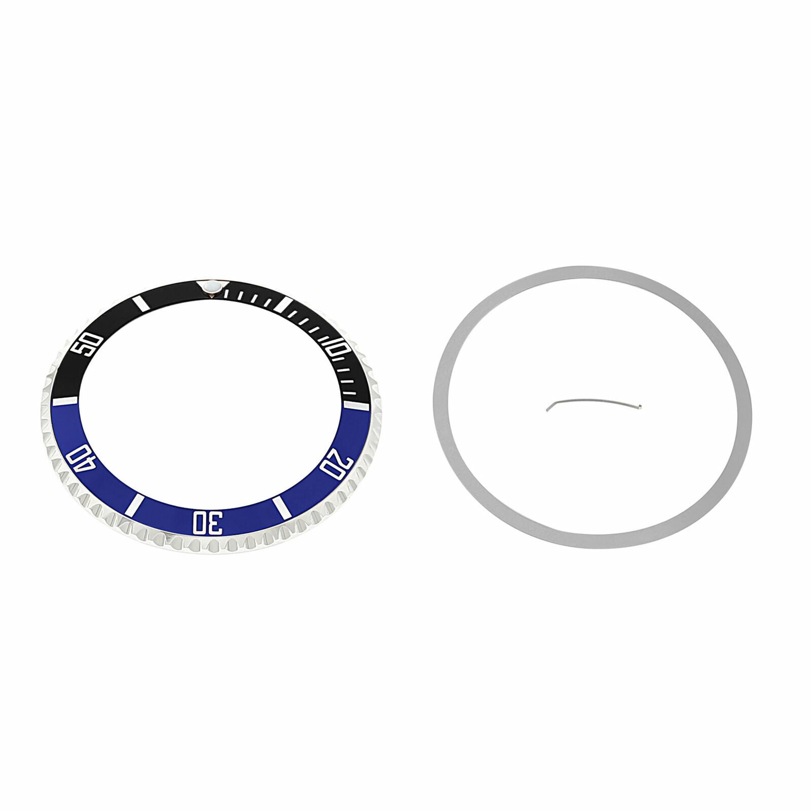 BEZEL & INSERT FOR ROLEX SUBMARINER 16800 16808 16610 16818 BATMAN BLACK/BLUE
