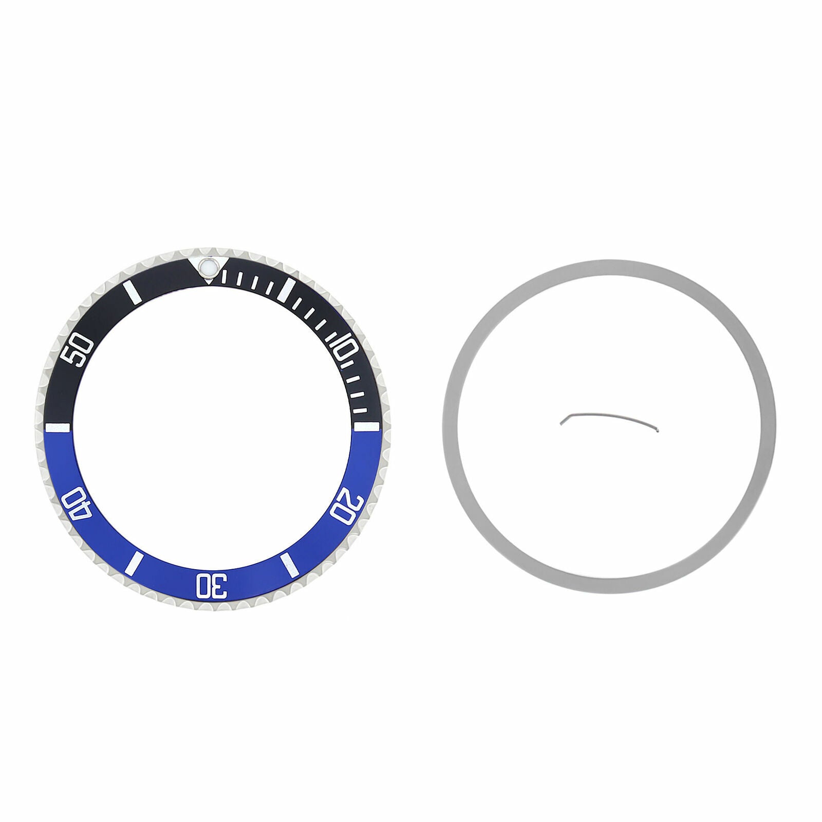 BEZEL & INSERT FOR ROLEX SUBMARINER 16800 16808 16610 16818 BATMAN BLACK/BLUE