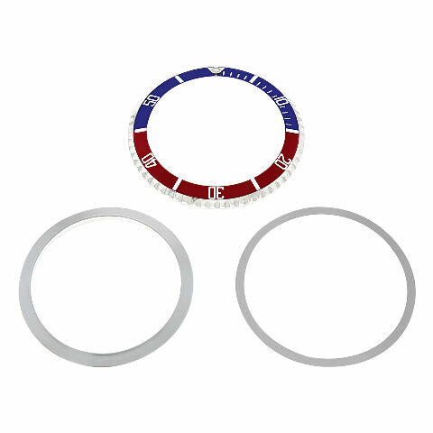 BEZEL+ INSERT FOR TUDOR SUBMARINER 9401 7928 7016 76100 94110 7528 BLUE/RED